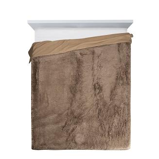 Koc narzuta TIFANY 150x200 Design91 ciemnobeżowy