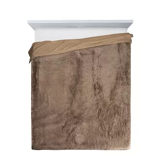 Koc narzuta TIFANY 150x200 Design91 ciemnobeżowy