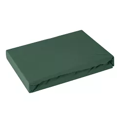 Prześcieradło jersey z gumką  140x200 Design91 butelkowy zielony