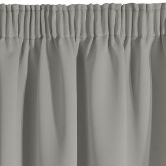 Zasłona gotowa na taśmie LOGAN 135x270 Eurofirany srebrna