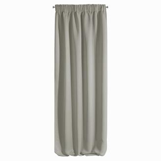 Zasłona gotowa na taśmie LOGAN 135x270 Eurofirany srebrna