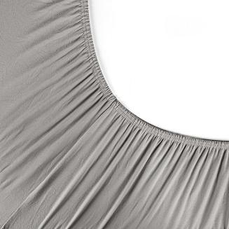 Prześcieradło satynowe z gumką JERS4 220x240x30 Eurofirany srebrny