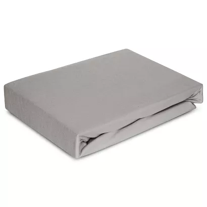 Prześcieradło jersey z gumką PREMIUM 220x240 Eurofirany srebrne