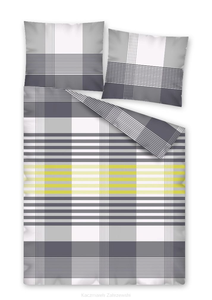 Pościel flanelowa 200 x 220 krata wzór 2503B