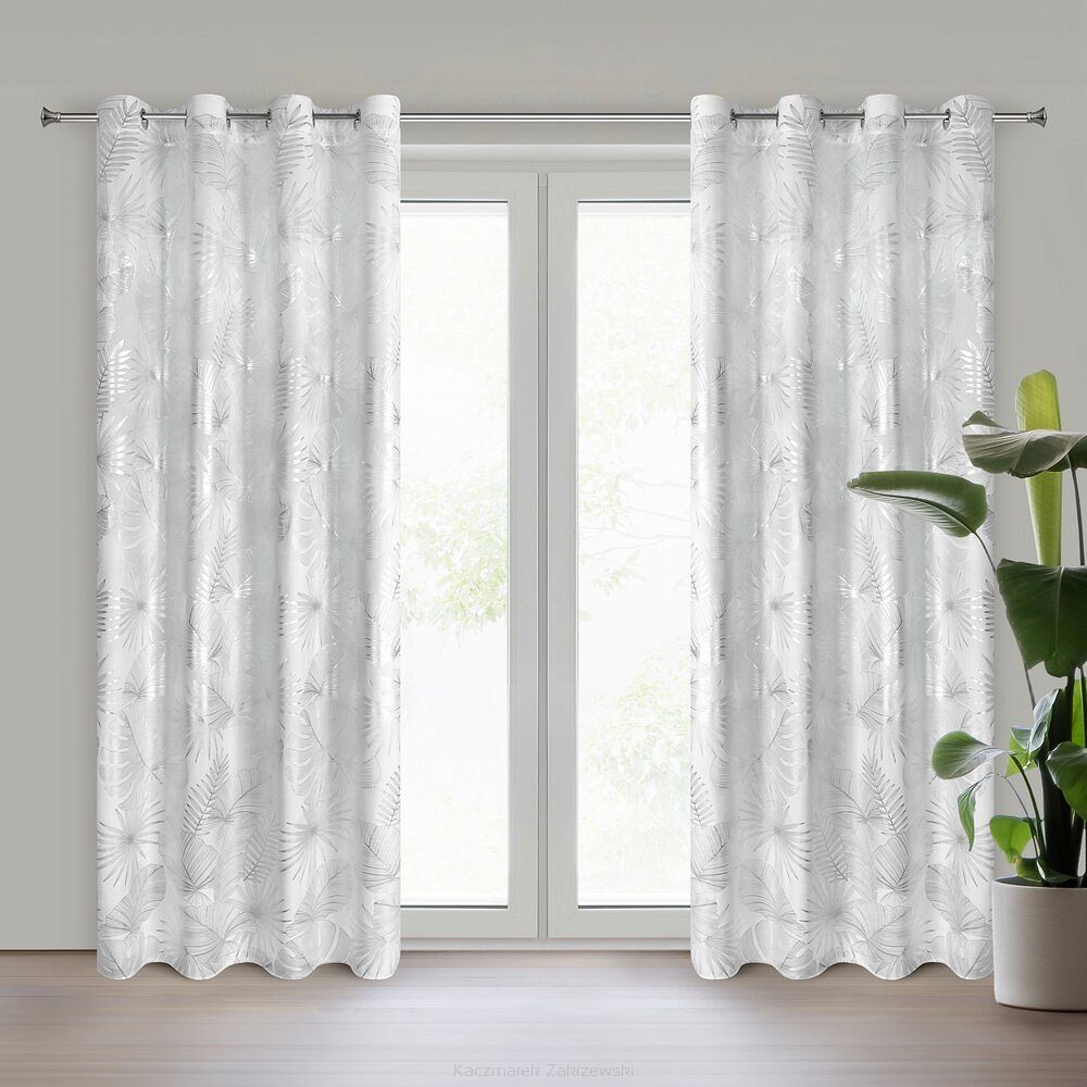 Zasłona gotowa ZARIA 140x250 Eurofirany biały