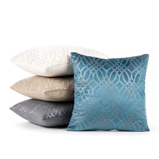 Poszewka dekoracyjna ARETA 40x40 Eurofirany stalowy/srebrny