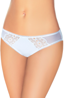 Figi damskie z koronkowymi wstawkami Gina białe