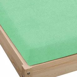 Prześcieradło frotte z gumką 120x200 seledynowy GRUBE