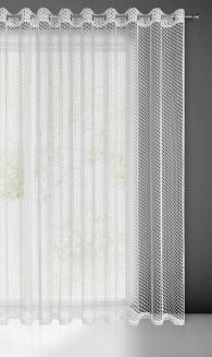 Firana gotowa na przelotkach AIDEN 300x250 Eurofirany biały