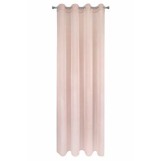 Firana gotowa na przelotkach REBECCA 140x250 Eurofirany różowy