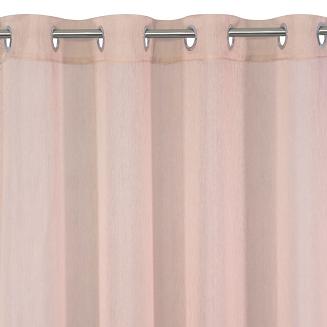 Firana gotowa na przelotkach REBECCA 140x250 Eurofirany różowy