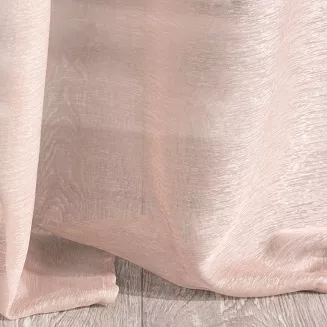 Firana gotowa na przelotkach REBECCA 140x250 Eurofirany różowy