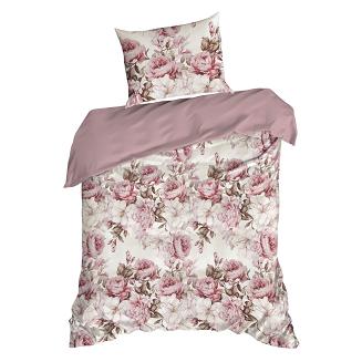Pościel bawełniana PEONY1 140x200 Design91 kremowy