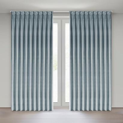 Zasłona gotowa z systemem flex MELANIE 125x270 Eurofirany szara
