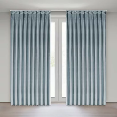 Zasłona gotowa z systemem flex MELANIE 125x270 Eurofirany szara