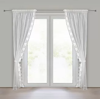 Firana gotowa na taśmie LETI 140x270 Eurofirany biały