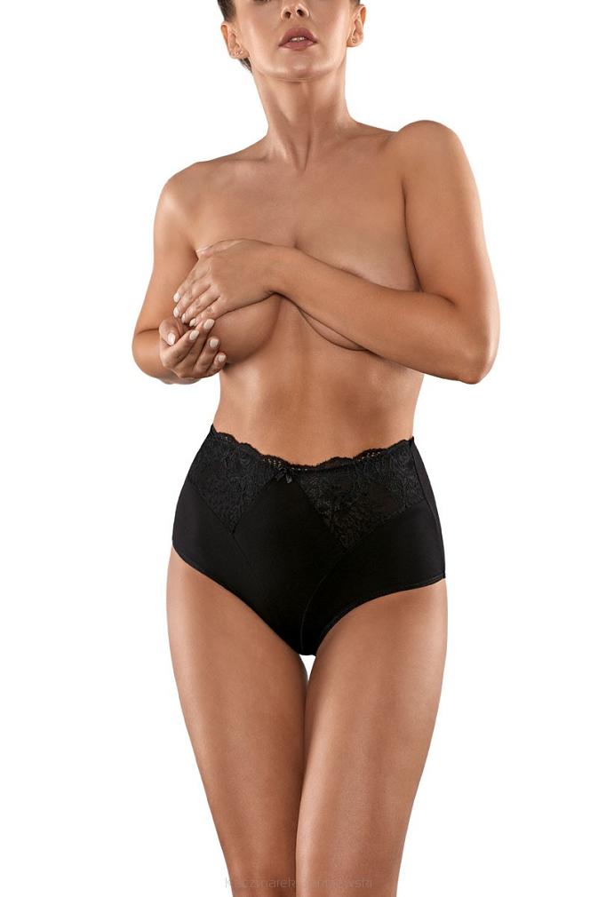 Figi damskie z wysokim stanem Babell kod 147 czarne