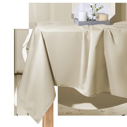Obrus plamoodporny GAIA 140x200 ogrodowy wodoodporny jasnobeżowy