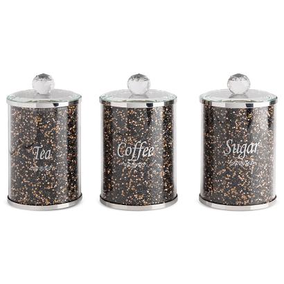 Komplet dekoracyjny VENTOSA Eurofirany czarny złoty