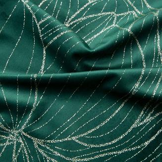 Obrus dekoracyjny BLINK 35x180 Eurofirany ciemnozielony