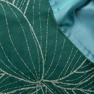 Obrus dekoracyjny BLINK 35x180 Eurofirany ciemnozielony