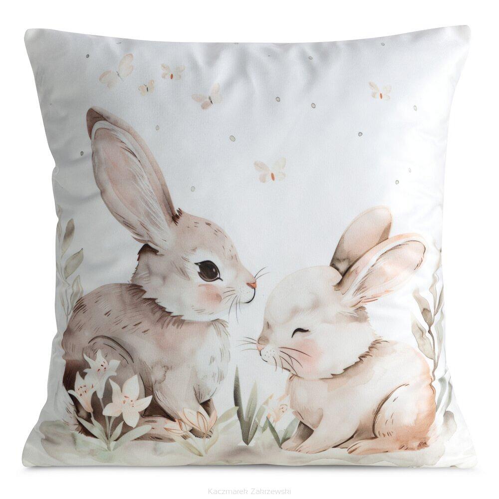 Poszewka dekoracyjna WIOSNA 45x45 Eurofirany biały