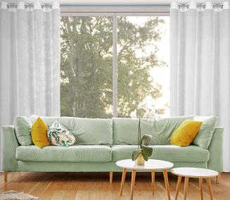 Firana gotowa na przelotkach MARISA 140x250 Eurofirany biały