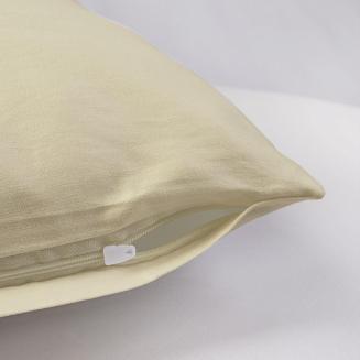 Poszewka satyna bawełniana 50x80 Darymex jednobarwna kremowa