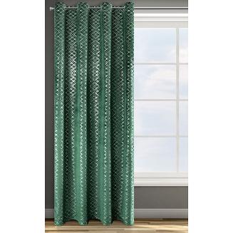 Zasłona gotowa na przelotkach MOLY 140x250 Design91 zielony