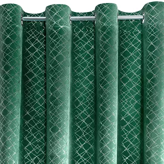 Zasłona gotowa na przelotkach MOLY 140x250 Design91 zielony