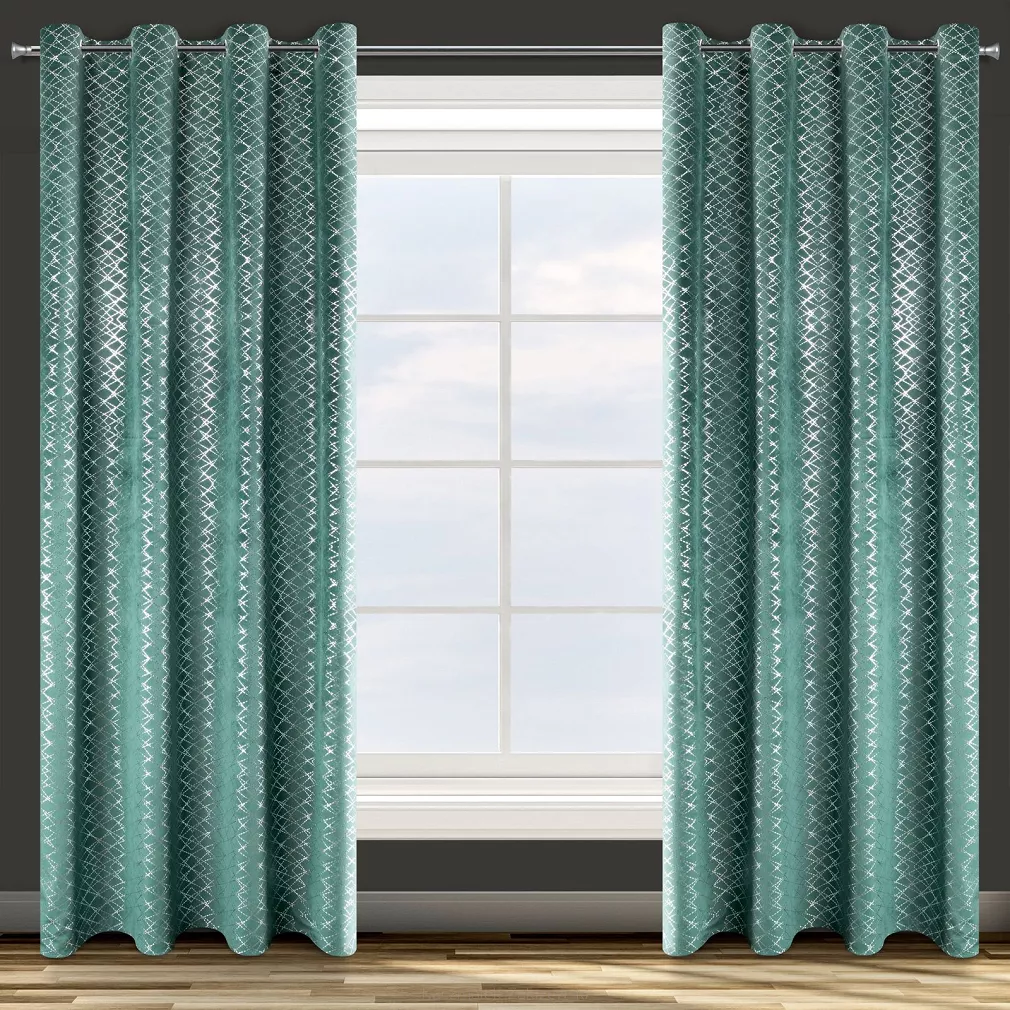 Zasłona gotowa na przelotkach MOLY 140x250 Design91 zielony
