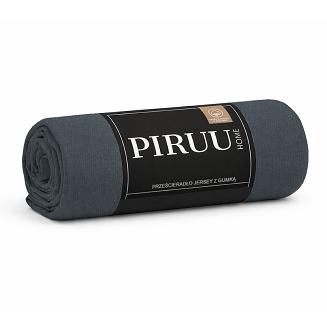 Prześcieradło jersey z gumką 200x220 grafitowe