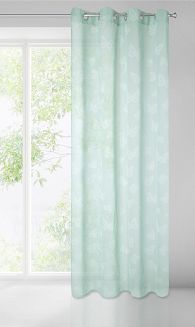 Firana gotowa na przelotkach ROXY 140x250 Eurofirany miętowy