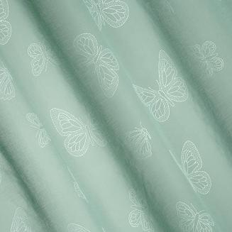 Firana gotowa na przelotkach ROXY 140x250 Eurofirany miętowy