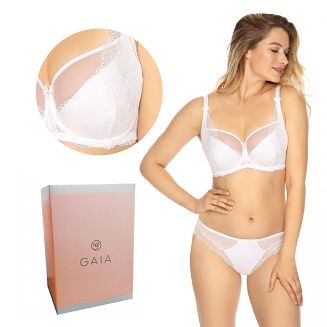 Biustonosz GAIA Semi-Soft Veronika 931 półusztywniany biały