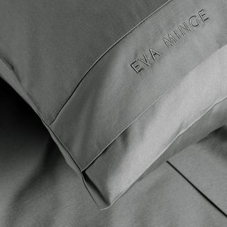 Pościel satynowa ELEGANT1C 140x200 Eva Minge Eurofirany stalowy