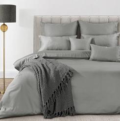 Pościel satynowa ELEGANT1C 140x200 Eva Minge Eurofirany stalowy