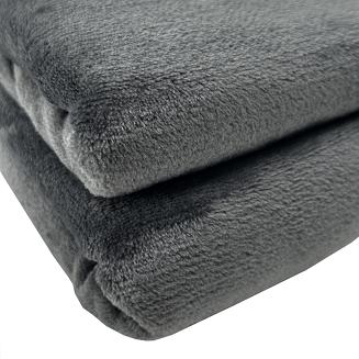 Koc narzuta na łóżko LUNA 150x200 jednobarwny grafitowy