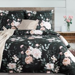 Pościel bawełniana ROSITA1 160x200 Eurofirany czarny