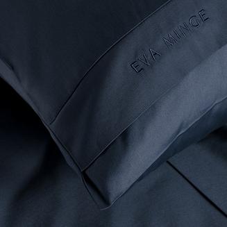 Pościel satynowa X1 140x200 Eva Minge Eurofirany ciemnogranatowy