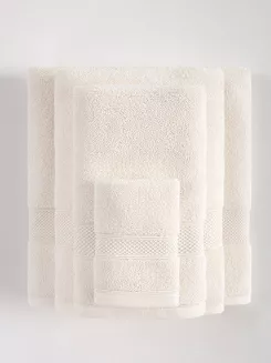Ręcznik bawełniany Leo 30x30 kremowy