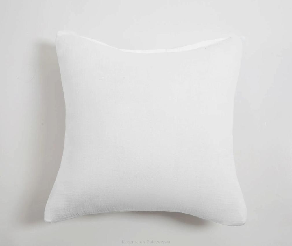 Poszewka bawełniana muślinowa 40x40 biała