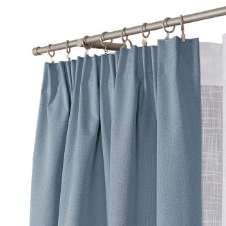 Zasłona gotowa na taśmie 140x250 SUPER BLACKOUT zaciemniająca niebieska