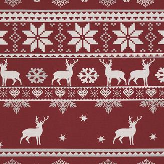 Komplet pościeli świąteczny POS 140x200 Eurofirany czerwony