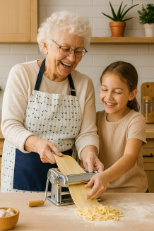 Bawełniany fartuch kuchenny z kieszonką 60x75 ARROW szary granatowy