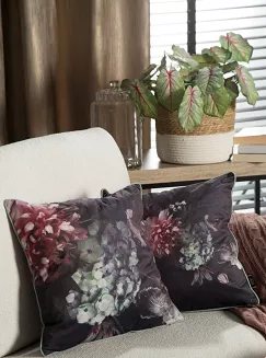 Poszewka dekoracyjna VELVET 45x45 Eurofirany czarny