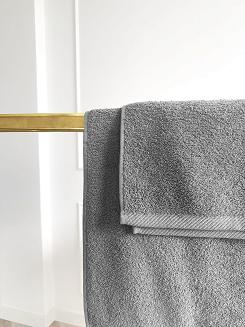 Ręcznik frotte Bari 100x150 gładki szary