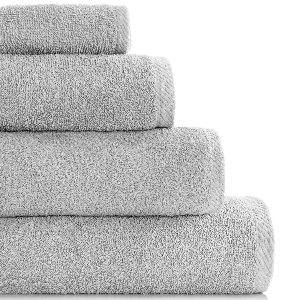 Ręcznik frotte Bari 100x150 gładki szary