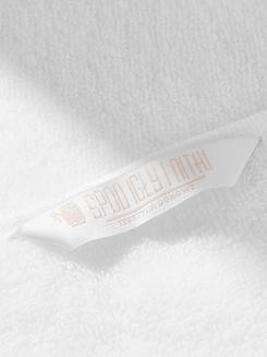 Ręcznik bawełniany LIBRE 70x140 biały ze srebrną bizą