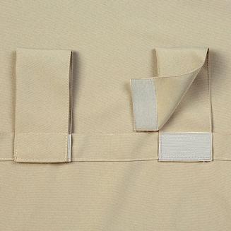 Zasłona gotowa na szelkach wodoodporna GARDEN 155x220 ogrodowa beżowa